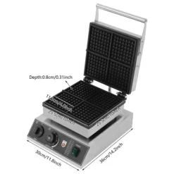 Vaffeljern, Høj Effektivitet, Holdbar Konstruktion,sort, 220 V, EU Discount