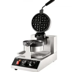 Vaffeljern, Rundt Drejeligt Non-stick 1300W, 25x38,5x30,5 cm, Rustfrit Stål Sale