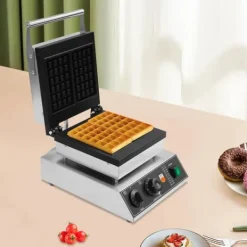 Vaffeljern, 1500W Effekt, Rustfrit Stål Konstruktion, 24,5 cm Plade Størrelse, Temperaturinterval 50-300°C, Timer på 0-5 Minutter Discount