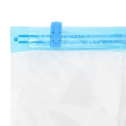 Vakuumopbevaringsposer til tekstiler - 20 stk | Størrelse: 100x80 cm | Farve: Gennemsigtig & Blå Discount