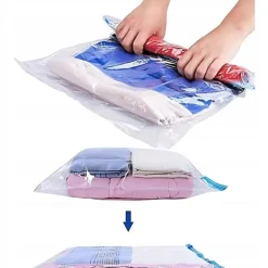 Vakuumpose Genanvendelig Vakuumfilmpose til tøj Sengetøj 50x70 Outlet