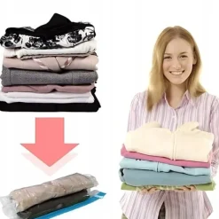 Vakuumpose Genanvendelig Vakuumfilmpose til tøj Sengetøj 50x70 Outlet