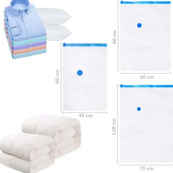 Opbevaringsposer Til Hjemmet>Vakuumposer til opbevaring af tøj 60x40 cm 10 stk. - Vakuumpose - Vakuumposer - Home & Living