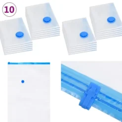 Vakuumposer til opbevaring af tøj 120x70 cm 10 stk. - Vakuumpose - Vakuumposer - Home & Living New