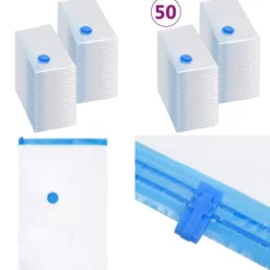 Vakuumposer til opbevaring af tøj 80x60 cm 50 stk. - Vakuumpose - Vakuumposer - Home & Living Best