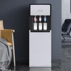 Vandautomat - Fritstående vanddispenser - Bundpåfyldt - Kold 10–15°C, varm 85–95°C - 500W/90W - 220V - Hvid Best