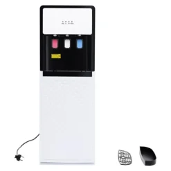 Vandautomat - Fritstående vanddispenser - Bundpåfyldt - Kold 10–15°C, varm 85–95°C - 500W/90W - 220V - Hvid Best