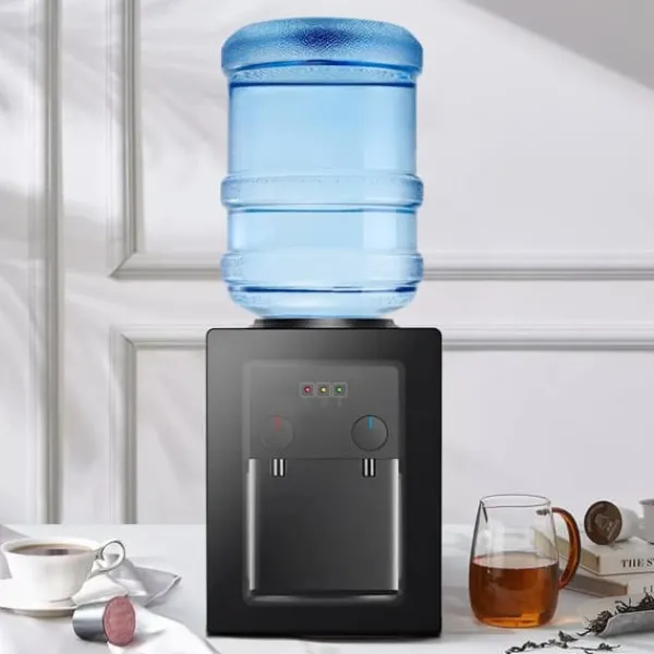 Vanddispenser - Bordmodel - Varmt/Koldt Vand - Spænding 220V 50Hz - 550W Opvarmning, 75W Køling - Flow 4 L/t ≥90°C, 1 L/t ≤15°C - Sort Discount