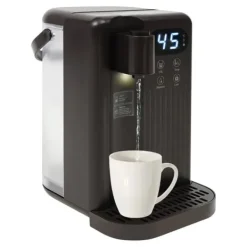 Vandkølere>Vanddispenser - Elektrisk bordmodel - 3 L Kapacitet - 12 Temperaturtrin 25–99°C - 220–240 V 50 Hz - PP-materiale - Sort