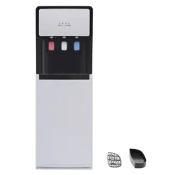 Vandkølere>Vanddispenser - Gulvstående bundpåfyldt - Varm & kold - 220V - FCM-certificeret - Hvid