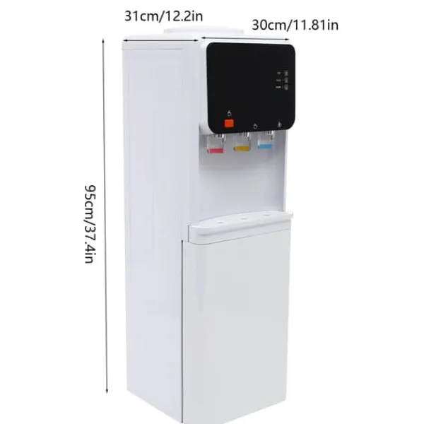 Vanddispenser, varmt og koldt funktionalitet, fritstående design,HVID Online