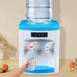 Vanddispenser, 550W effekt, 220V spænding, dimensioner 25,5*23,5*33cm, opvarmningskapacitet 5L/H, kølekapacitet 0,7L/H Discount