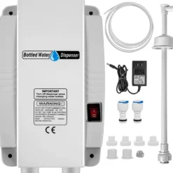 Vandkølere>Vandflaske-dispenser, 1 gallon/min flow rate, 40 PSI tryk, dobbelt sikkerhedskontakter,Én rørtype 2