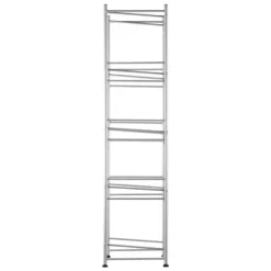 Vandkandeholder 5-etagers, enkeltrækkende vandflaskestativ til 5 flasker, sølvfinish, pladsbesparende design Hot