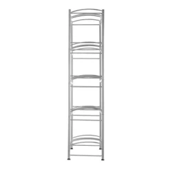 Vandkandeholder 5-lags, Dobbeltrækket, 10 flasker, Sølvgrå, effektiv opbevaring, robust design New