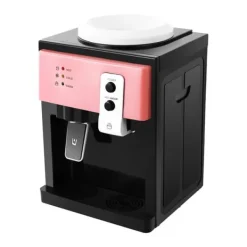 Vandkølere>Vandkøler og dispenser - HS-09 - Varm & kold - Fritstående - Til 4,5 L dunke - EU-stik 220V/50Hz - 500W opvarmning, 75W køling - Brun