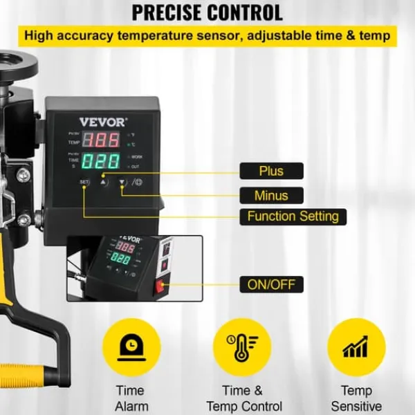 Damppresser>Varmepresse maskine, 38*38CM, Multifunktionel