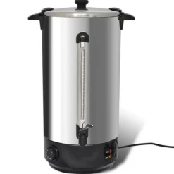 Varmtvandsbeholder 25L med 2500W i rustfrit stål | Farve: Sort | Size: 25L Online