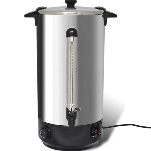 Varmtvandsbeholder 25L med 2500W i rustfrit stål | Farve: Sort | Size: 25L Online