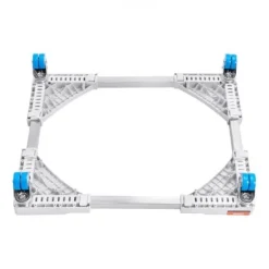 Vaskesokkel Justerbar 38,6x38,6x11,2 cm Hvid Rustfrit Stål New