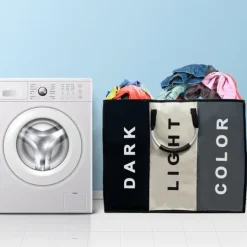 Vasketøjskurv med 3 rum – 240 liter Sale