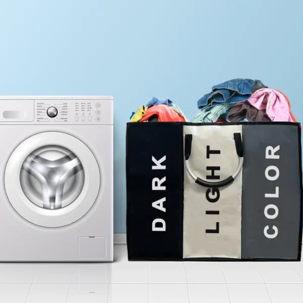 Vasketøjskurv med 3 rum – 240 liter Sale