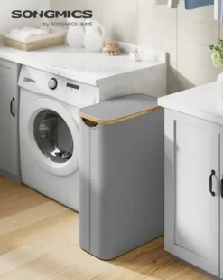 Vasketøjskurv, SONGMICS, Oxford-stof, Bambus, Sammenklappelig. Clearance