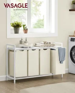 Vasketøjskurv, 92,5x33x71 cm, Brun Discount