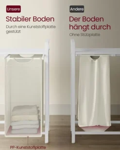 Vasketøjskurv, 92,5x33x71 cm, Brun Discount