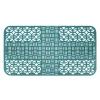 Måtter & Gitter Til Køkkenvaske>Vaskmåtter Silikone Anti-Slip Varmebestandig 66x35cm Stor størrelse Firkantet udhulet vaskbeskytter til køkkengrøn