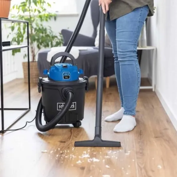 Grovstøvsugere>VC16 Våd- og tørstøvsuger - 1200 W - 16L plasttank - SCHEPPACH