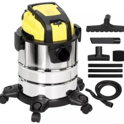 Grovstøvsugere>Våd- og tørstøvsuger, mobil, 3-trins filtersystem, 20 L støvbeholder