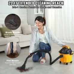 Våd/Tør Shop Støvsuger 10L 2 Peak HP m/ Rige Tilbehør, Stærk Sugning, Praktisk og Effektiv Best