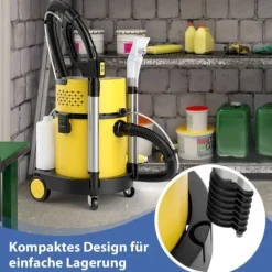 Våd-tør støvsuger, 44,5x35x50 cm, Gul og Sort Best