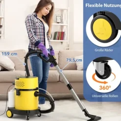 Våd-tør støvsuger, 44,5x35x50 cm, Gul og Sort Best