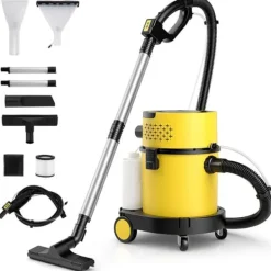 Våd-tør støvsuger, 44,5x35x50 cm, Gul og Sort Best
