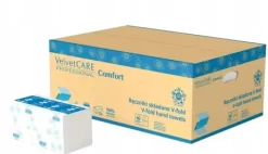 VELVET CARE ZZ papirhåndklæde hvid cellulose 3000 stk. 2-lags