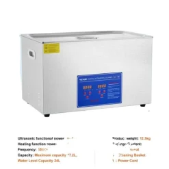 VEVOR Ultrasonic Rengøringsmiddel, Høj Ultrasonisk Effekt, Store Kapacitetsmuligheder,30L Sale