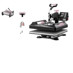 VEVOR Varmepressemaskine, 15x15in Varmeplade, 1150W Effekt,15x15in 8in1 B Pink Sale