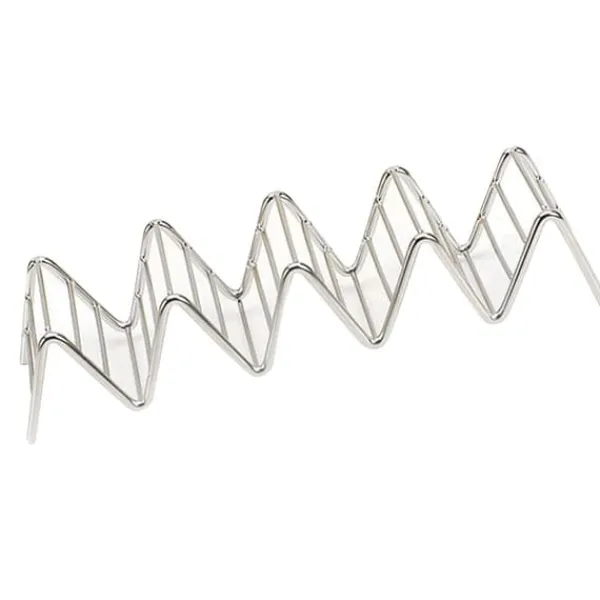 Tilbehør Til Madservering>V-formet tacoholderstativ i rustfrit stål - 4-5 riste - Madreol til hjemmekøkken - 6,3x22,5x4,5 cm/2,5x8,9x1,8in