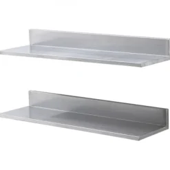 Væghylde, 76.2x21.8x8.5 cm, rustfrit stål, opbevaring New