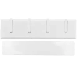 Vægkrog Stansfri Frakke Nøgleholder Dør Hattebøjle til Badeværelse Vægdørdekoration (Hvid) Hot