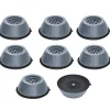 Vibrationsdæmpende fødder til vaskemaskine / tørretumbler Grå 8-pack Discount