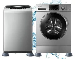 Vibrationsdæmpende fødder til vaskemaskine / tørretumbler Grå 8-pack Discount