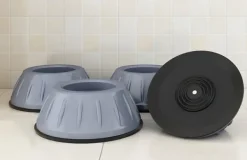 Vibrationsdæmpende fødder til vaskemaskine / tørretumbler Grå 8-pack Discount