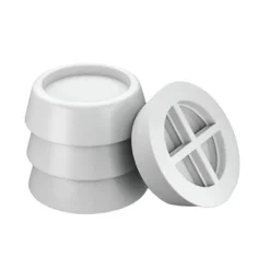 Vibrationsdæmpende Fødder til Vaskemaskine 4 stk Hvid New