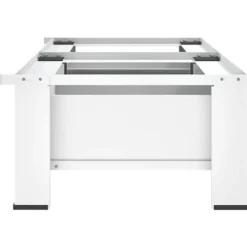 vidaXL dobbelt sokkel m. skuffer til vaskemaskine og tørretumbler hvid Outlet