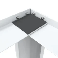 vidaXL dobbelt sokkel m. skuffer til vaskemaskine og tørretumbler hvid Outlet