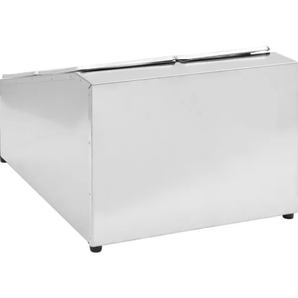 vidaXL gastronorm beholder med 4 GN 1/6-beholdere rustfrit stål - Holdere til køkkenredskaber Clearance