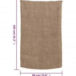 vidaXL jutesække 5 stk. 60x105 cm 100 % jute 220 g/m2 - Kufferter & tasker